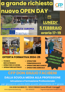 locandina open day del 05/02/2024